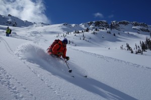 Ian Nichelson skis Equinox on Mount Chief Pascall