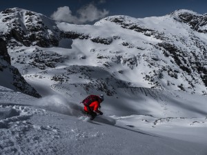 Ian Nicholson on the Tszil glacier