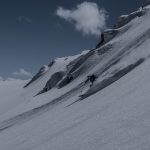 Bill Allen skis the Tzsil Glacier