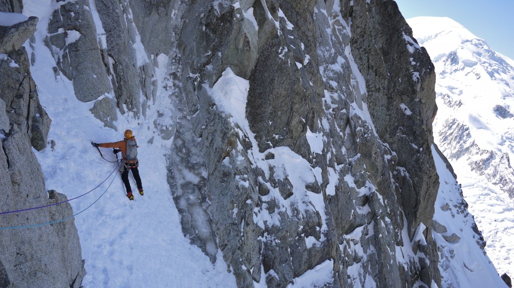 Kyle Mattingly ice climbing in Lake City, Colorado