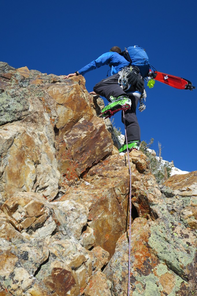 CAMP's Nanotech crampons in action.