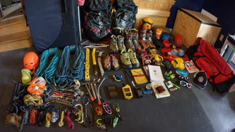 mountain climbing gear list